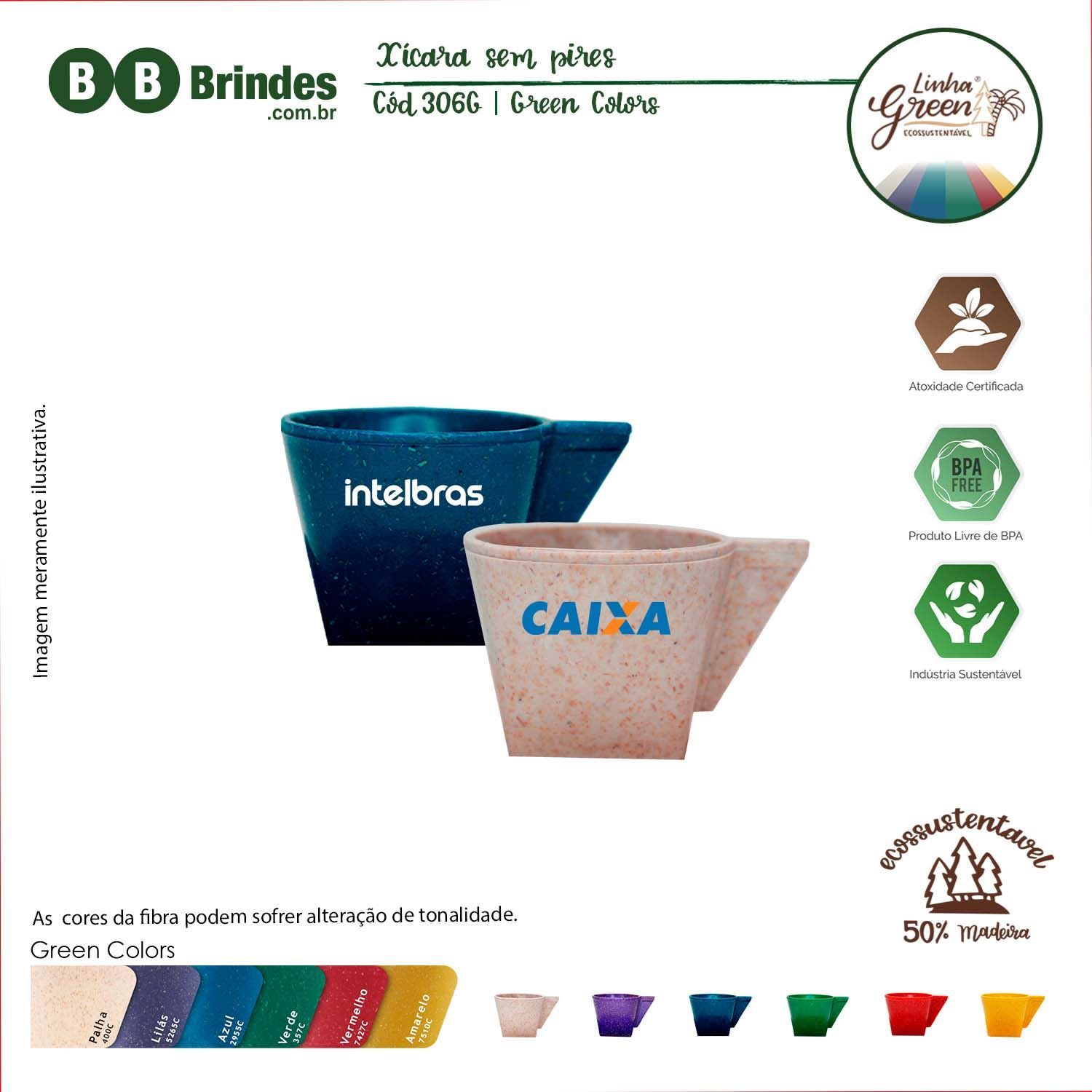 Imagem de Xícara Café 50ml Green Colors