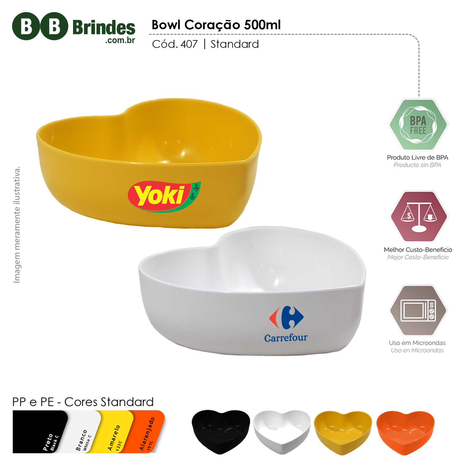 Bowl Coração 500ml