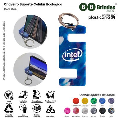 CHAVEIRO SUPORTE CELULAR ECOLÓGICO PLASTICARIA